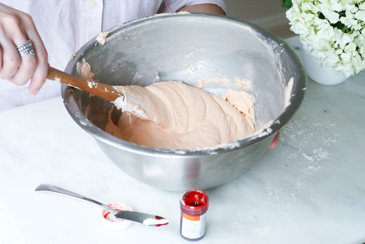 orange white chocolate macarons