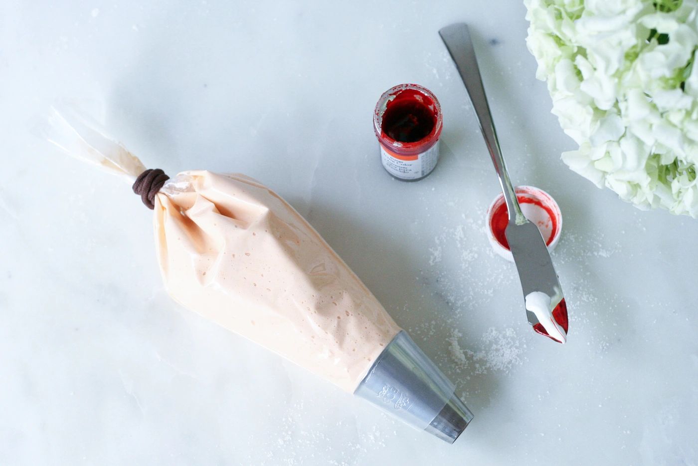 orange white chocolate macarons