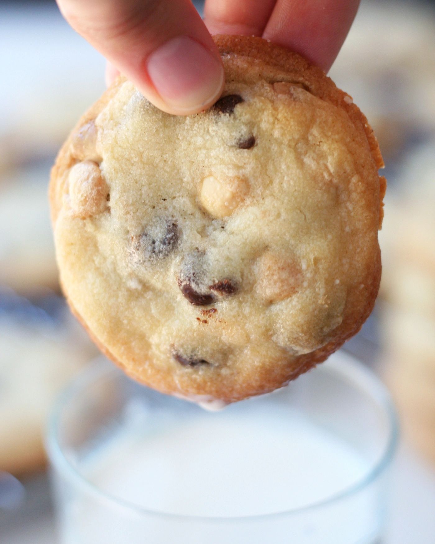 triple chocolate chip cookies