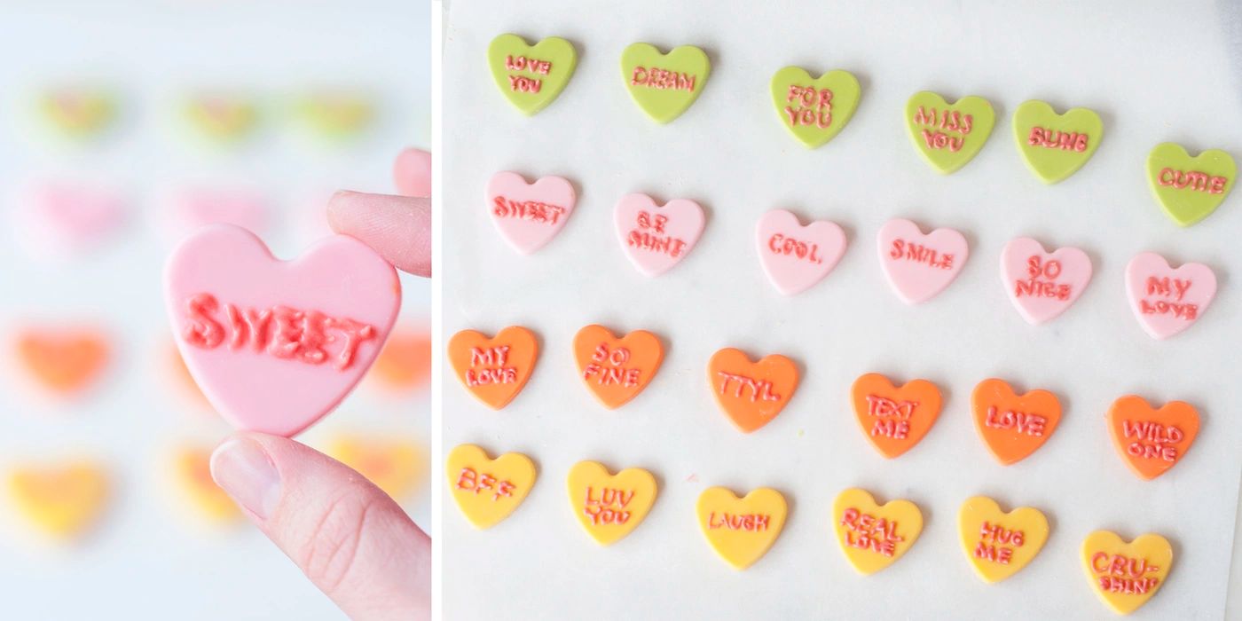 conversation heart bears