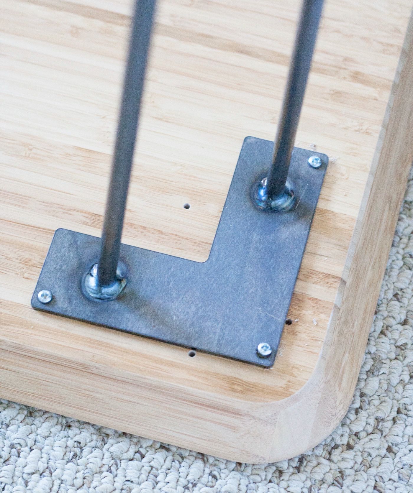 ikea hack mid century modern desk