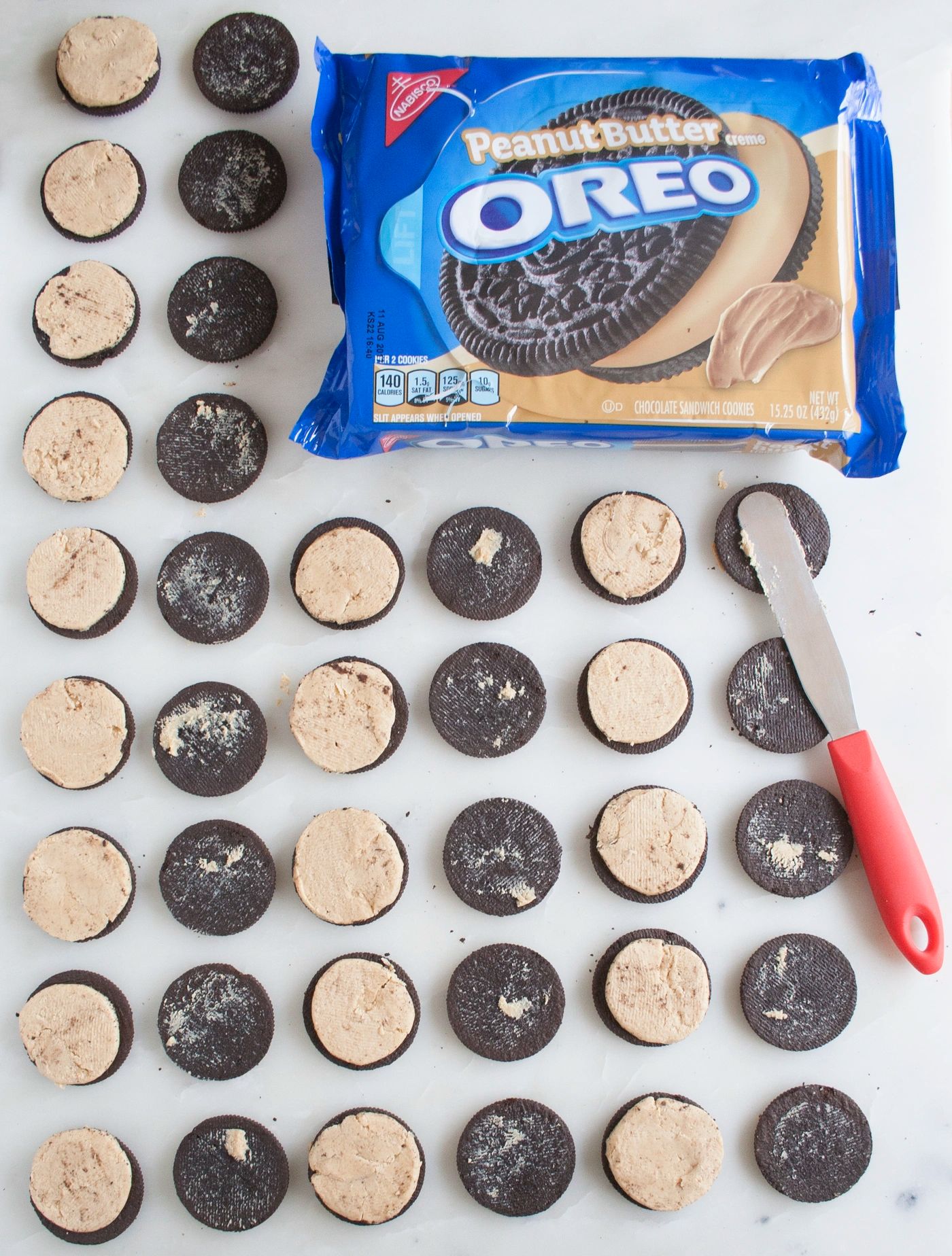 peanut butter cookie dough stuffed oreos