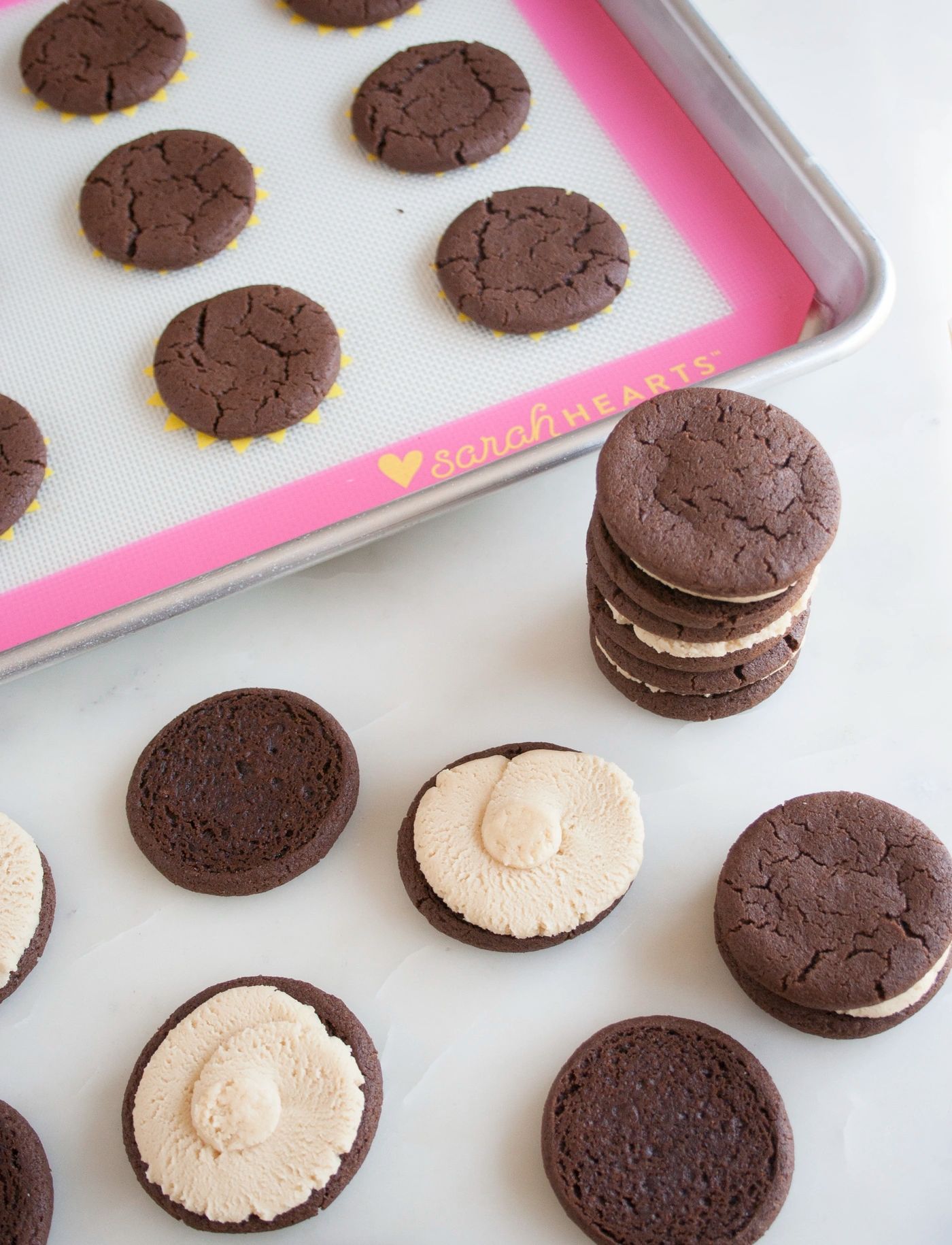 homemade peanut butter oreos