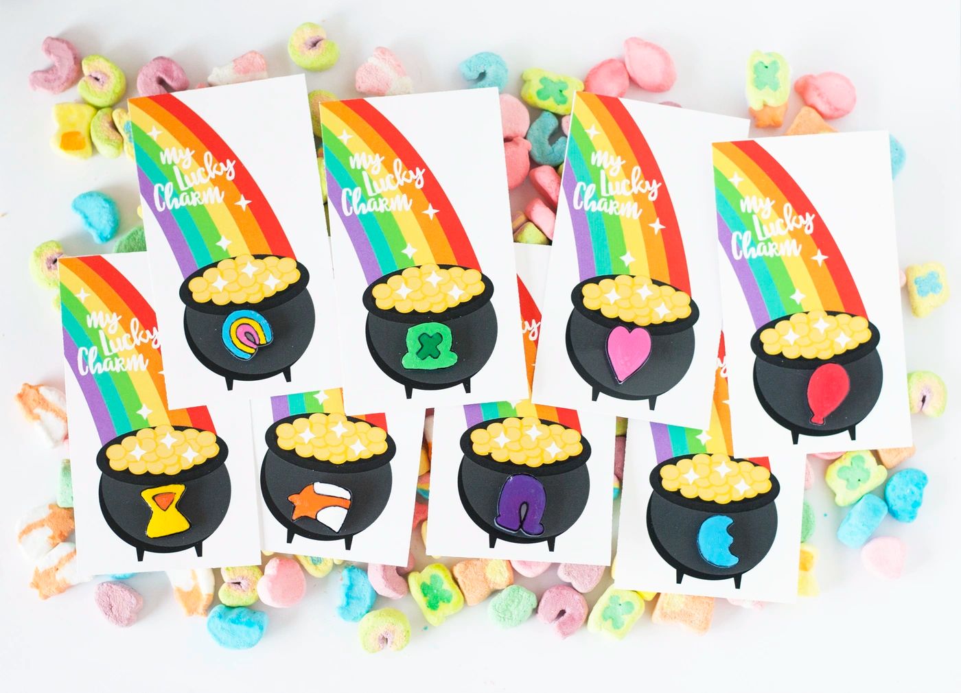 DIY Lucky Charms Pins