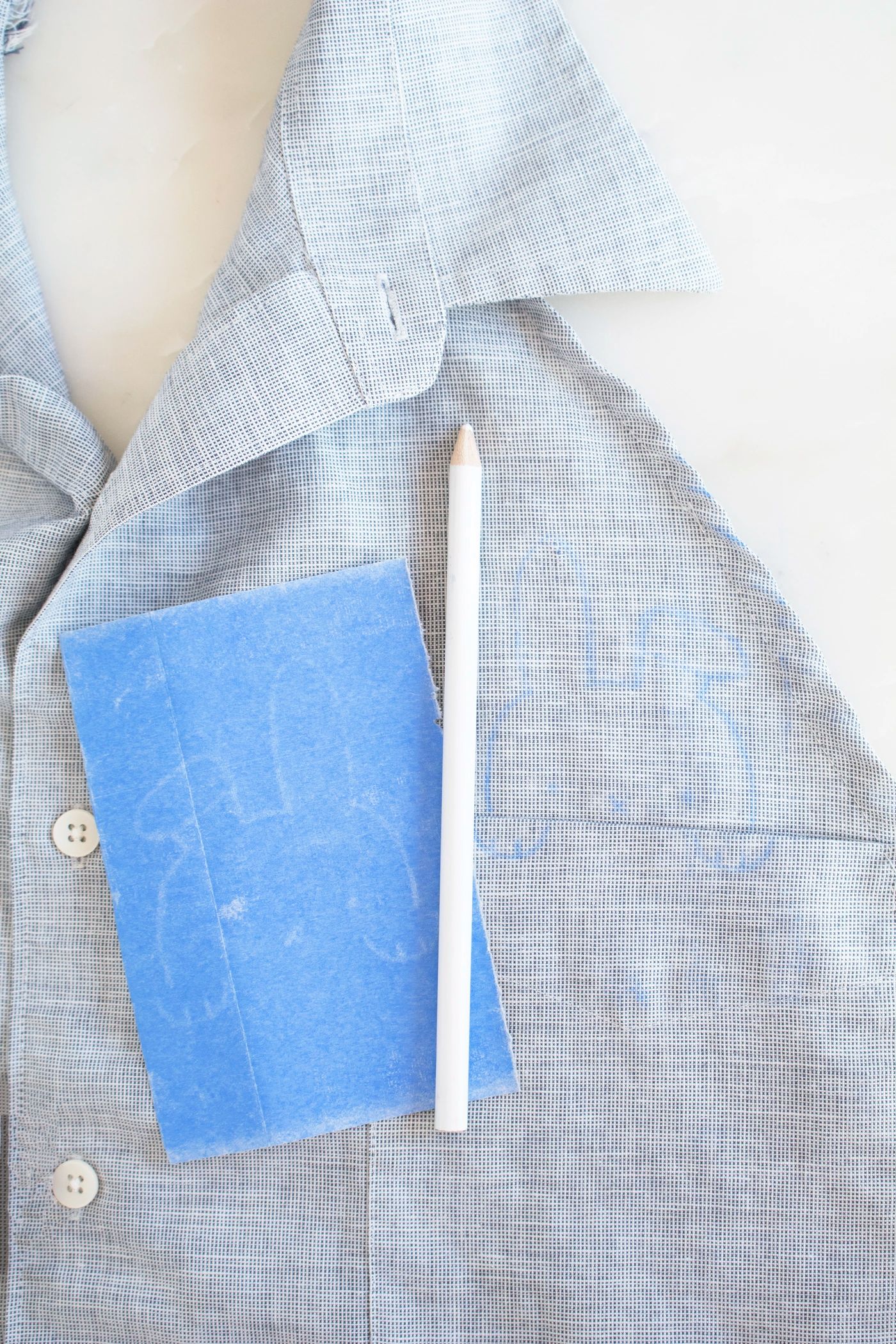 Embroidered Bunny Pocket