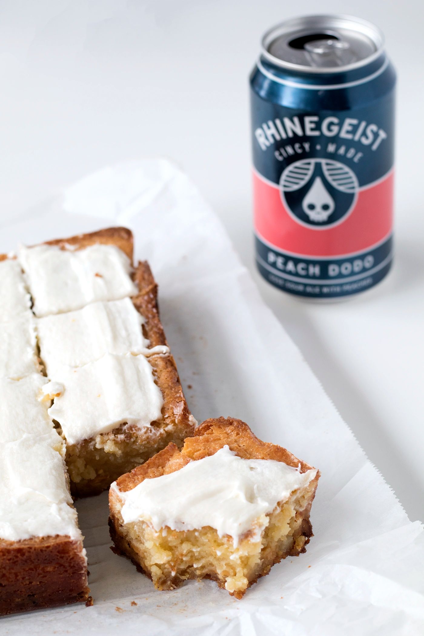 Fruity Fudgey Beer Blondies