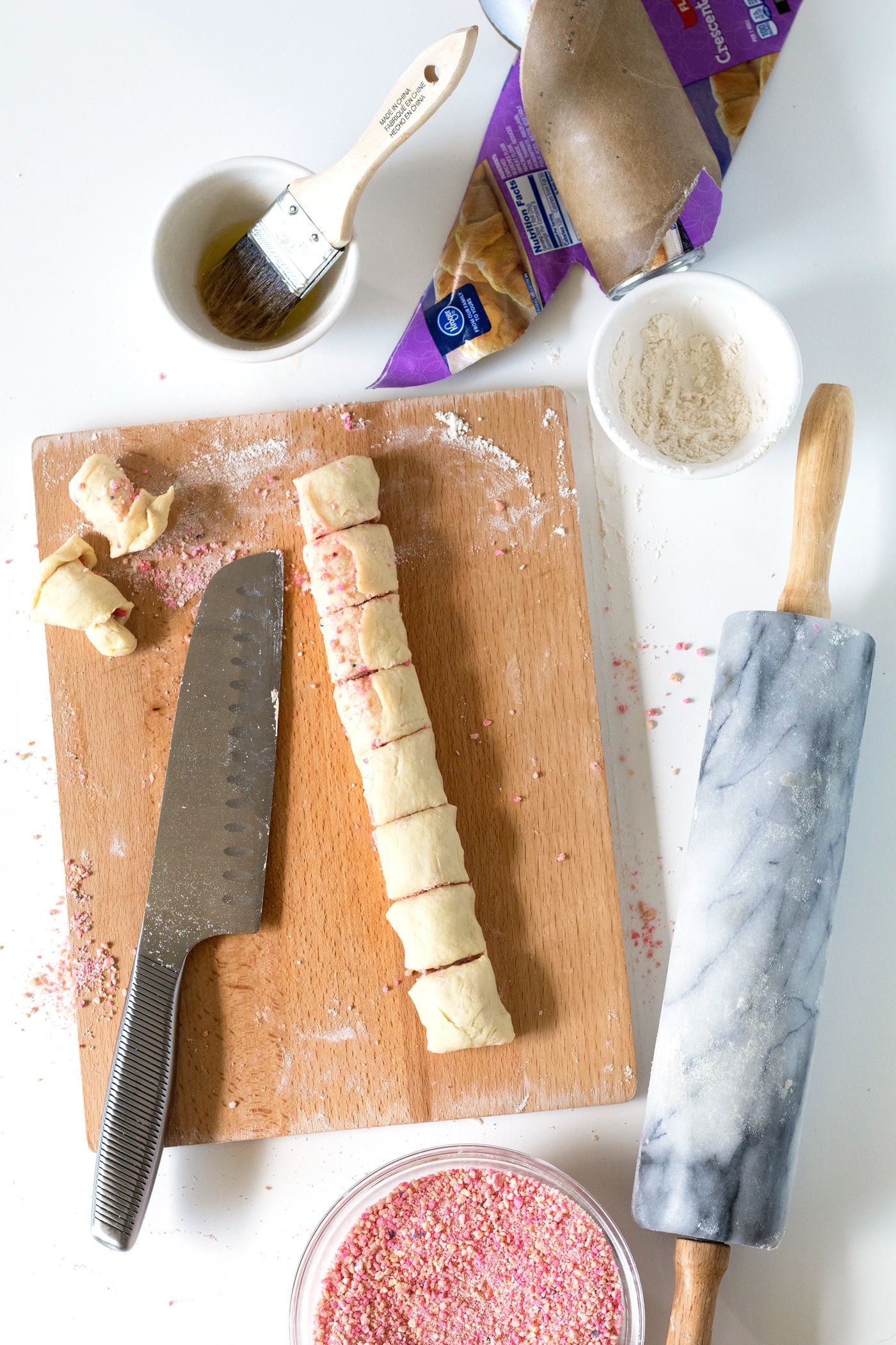 Circus Animal Cookie Rolls