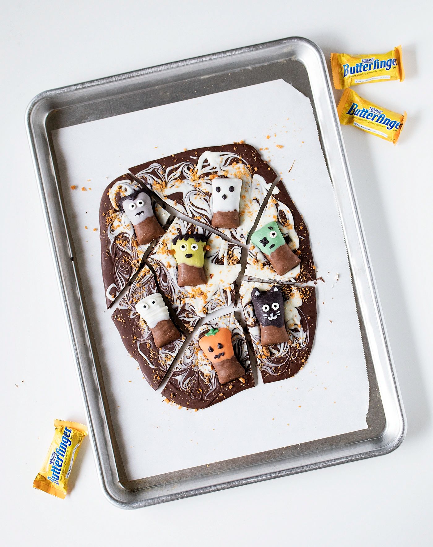 Halloween Butterfinger Bark