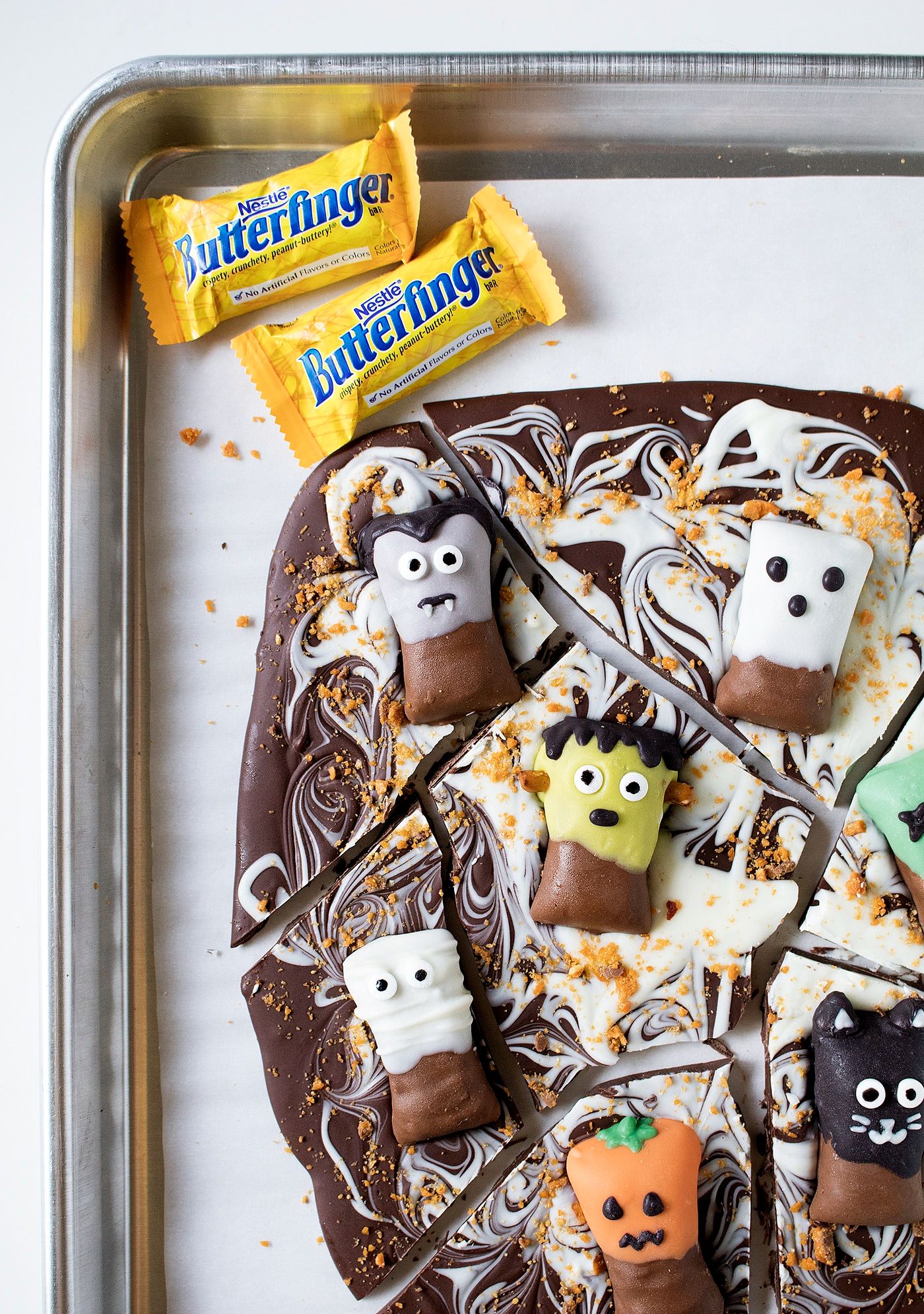 Halloween Butterfinger Bark