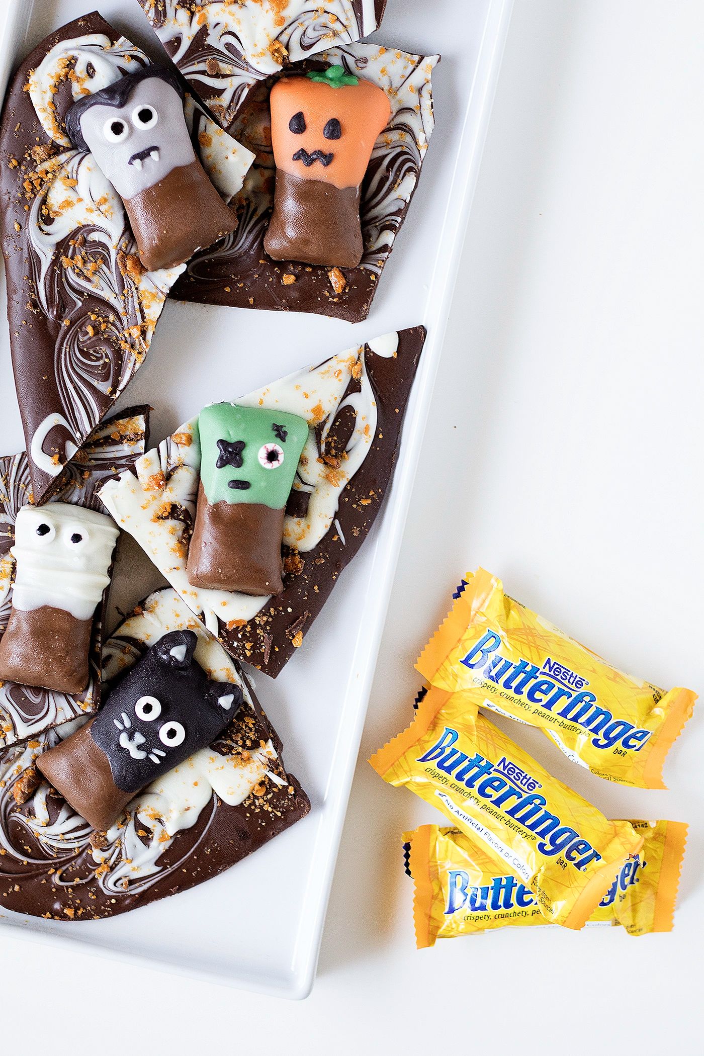 Halloween Butterfinger Bark